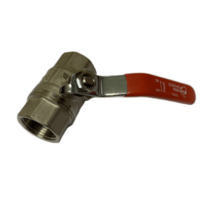 1" Inch Red Lever Ball Valve F x F - WRAS Full Bore