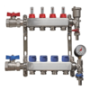 4 port manifold for water underfloor heating