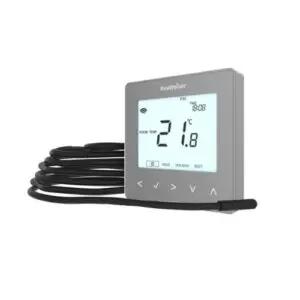 Heatmiser neoStat-e V3 Electric Floor Heating Thermostat - Platinum Silver