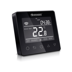 ProWarm Pro touch thermostat in Black