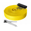 edge insulation, staples and pipe cutter