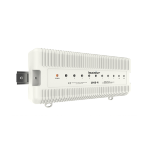 Heatmiser UH8-N wiring centre for up to 8 zone control using a 12 V power