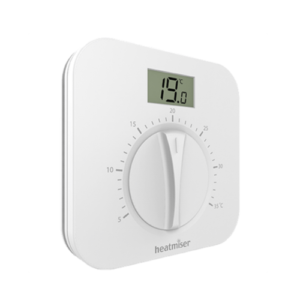 Wired Heatmiser DS1-L manual dial thermostat for heating systems