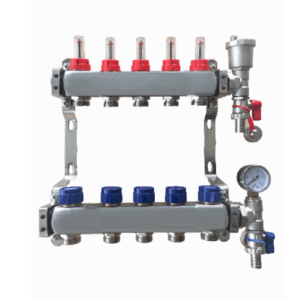 5 port underfloor heating manifold