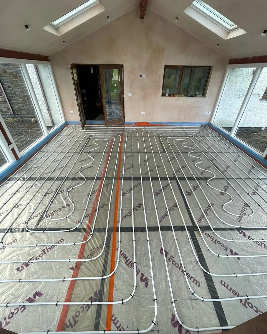 underfloor heating pipes for wet underfloor heating system