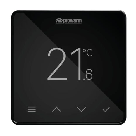 proWarm Touch IQ S Series-Black Thermostat 2 Black Trim