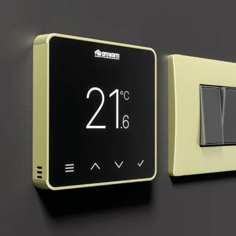 proWarm Touch IQ S Series-Black Thermostat 2 Brass Trim 2 proWarm Touch IQ S Series-Black Thermostat 2 Brass Trim 2