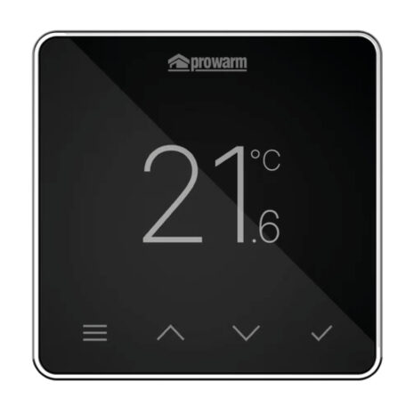 proWarm Touch IQ S Series-Black Thermostat Silver Trim proWarm Touch IQ S Series-Black Thermostat Silver Trim