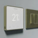 proWarm Touch IQ S Series-White Thermostat brass trim 2