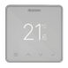 proWarm Touch IQ S Series-White Thermostat silver trim