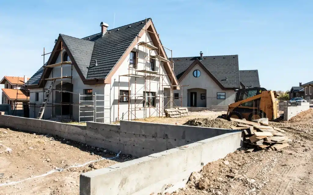 new build house contruction