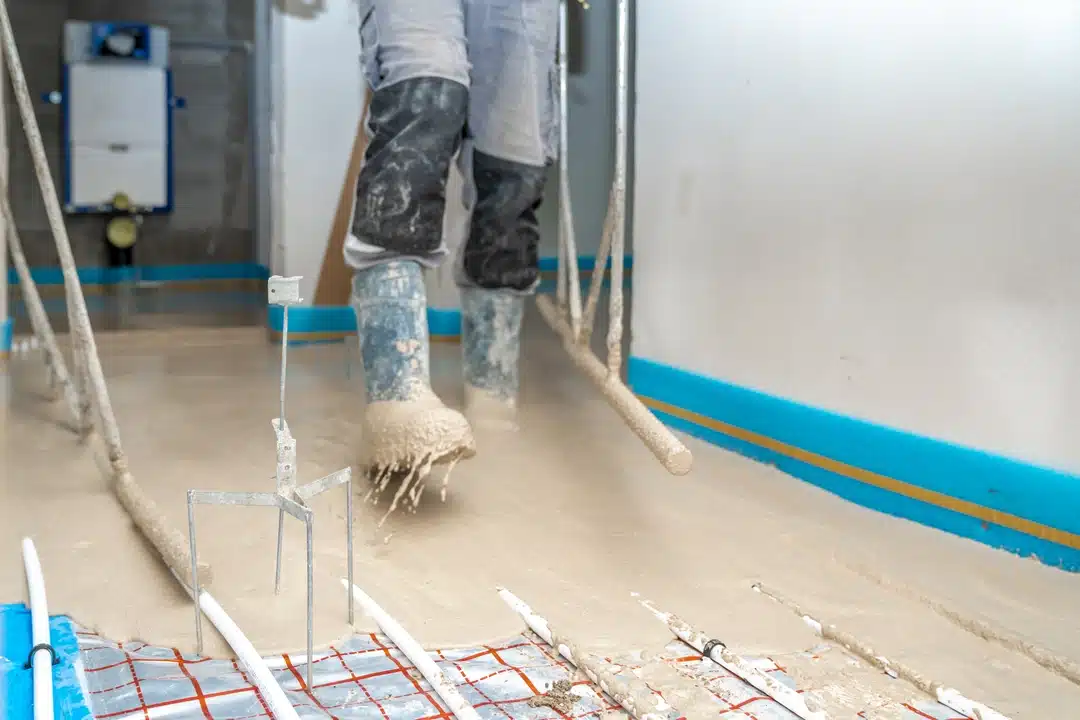 Liquid Screed wet underfloor heating